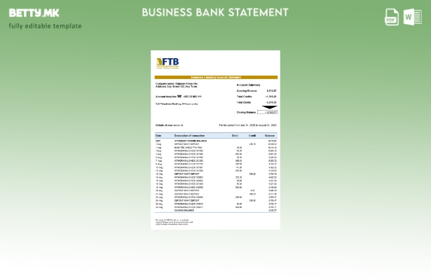 модерен стил, надворешно трговска банка на Камбоџа, деловен банкарски извод Шабл